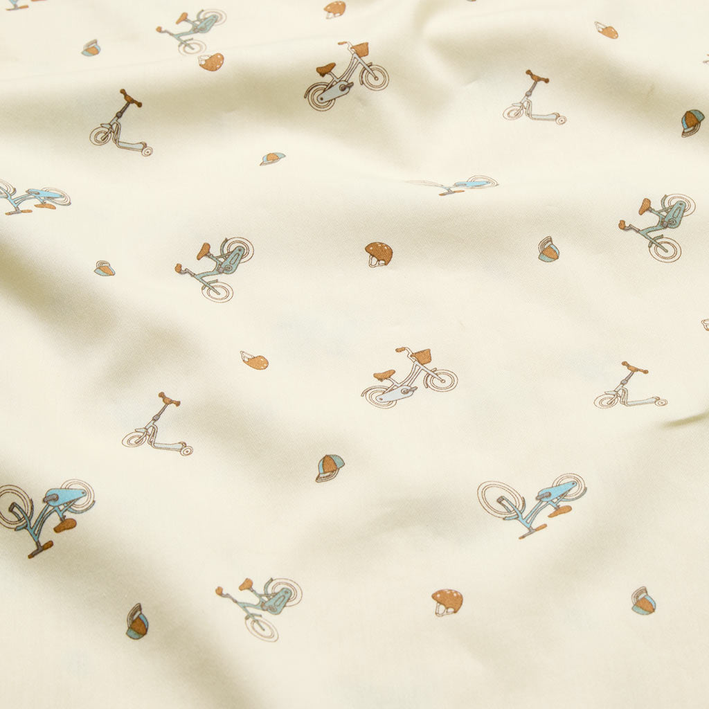 Bedding set, Baby, 70x100cm - GOTS - Bicycles