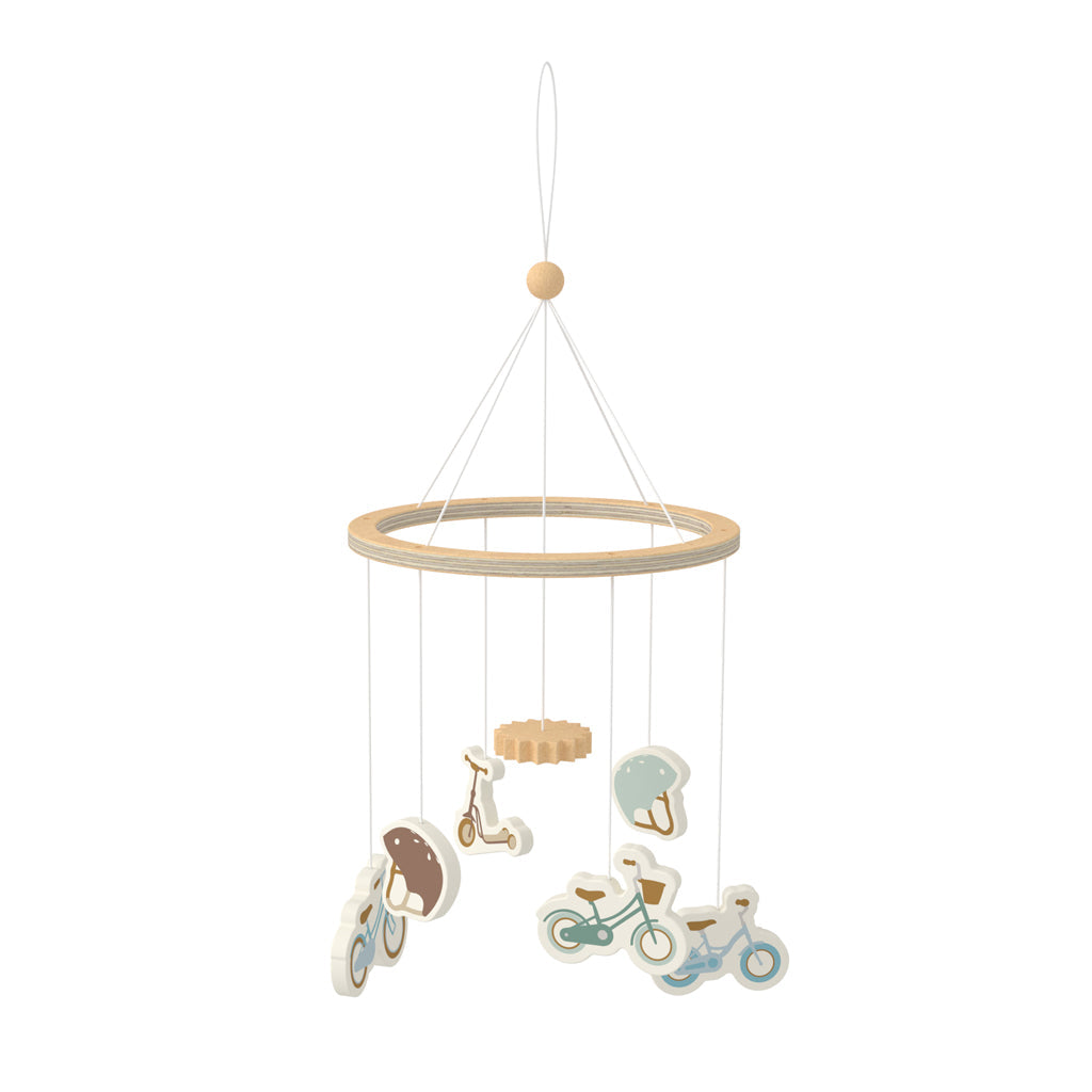 Wooden Mobile - FSC 100% - Bicycles