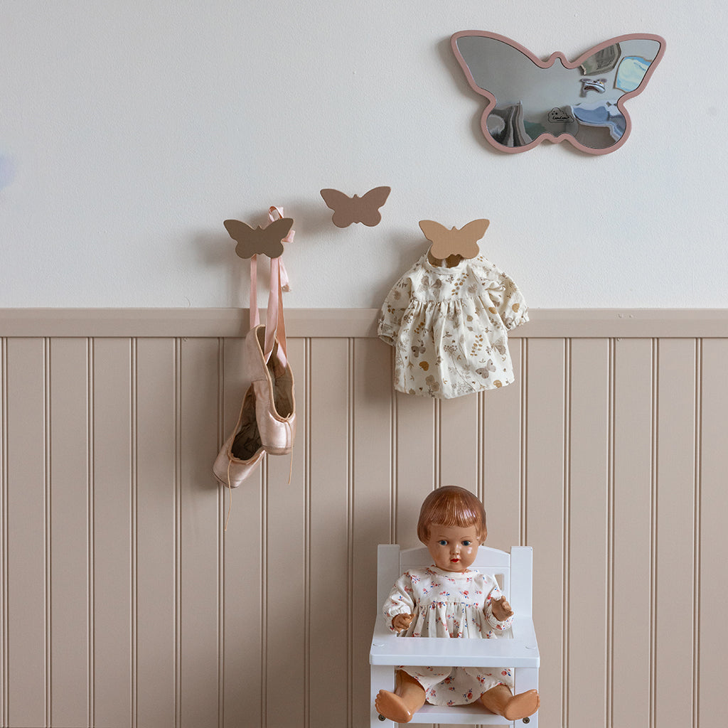 Wooden Butterfly Hooks, 3-pack - FSC 100%