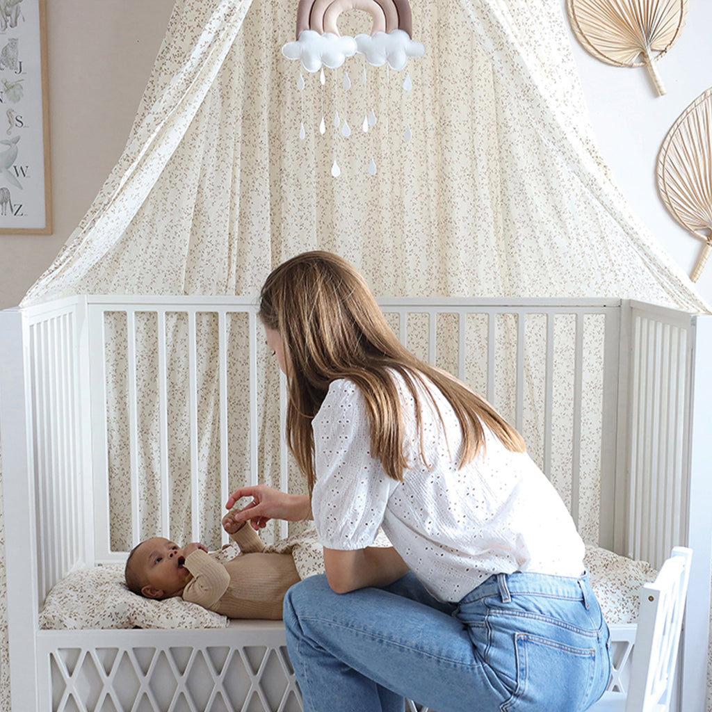 Harlequin Baby Bed, 60x120cm, FSC Mix - Light Sand