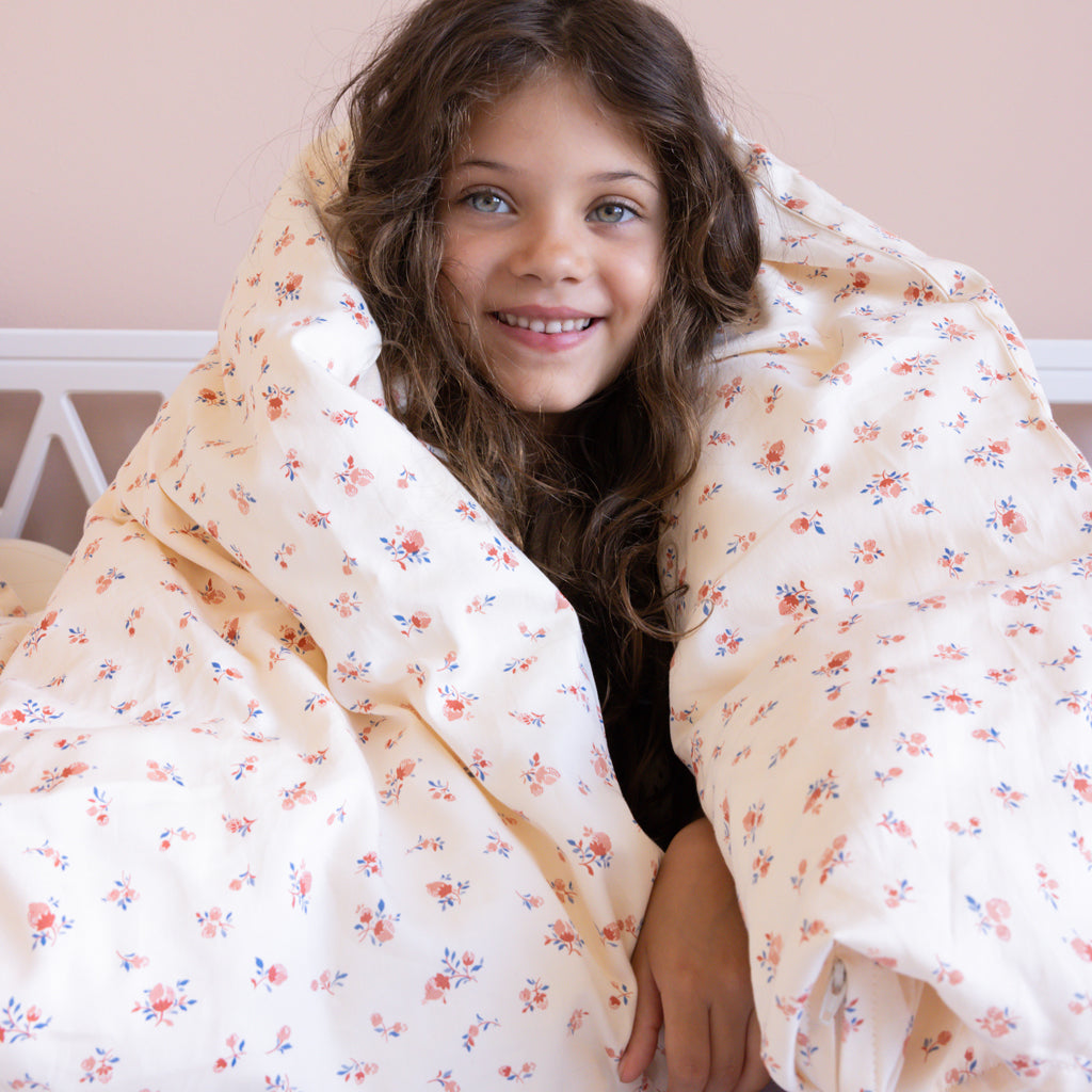 Bedding set, Junior, 100x140cm - GOTS - Berries