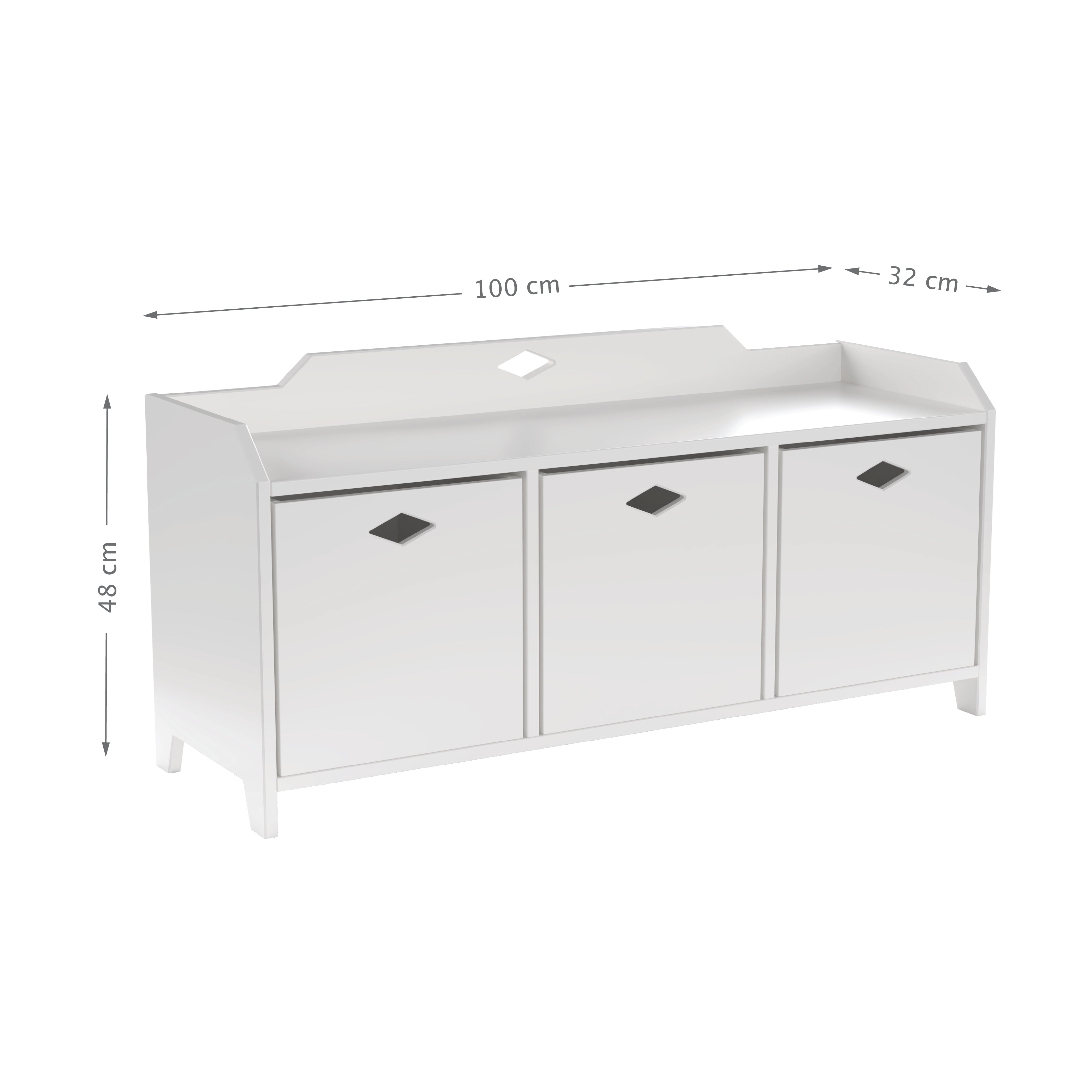 Luca Storage Module, FSC Mix - White
