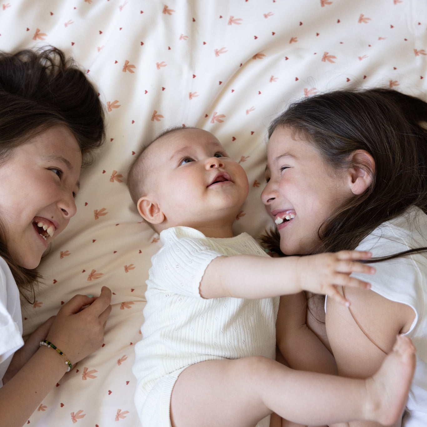 Bedding set, Junior, 100x140cm - GOTS - Bows