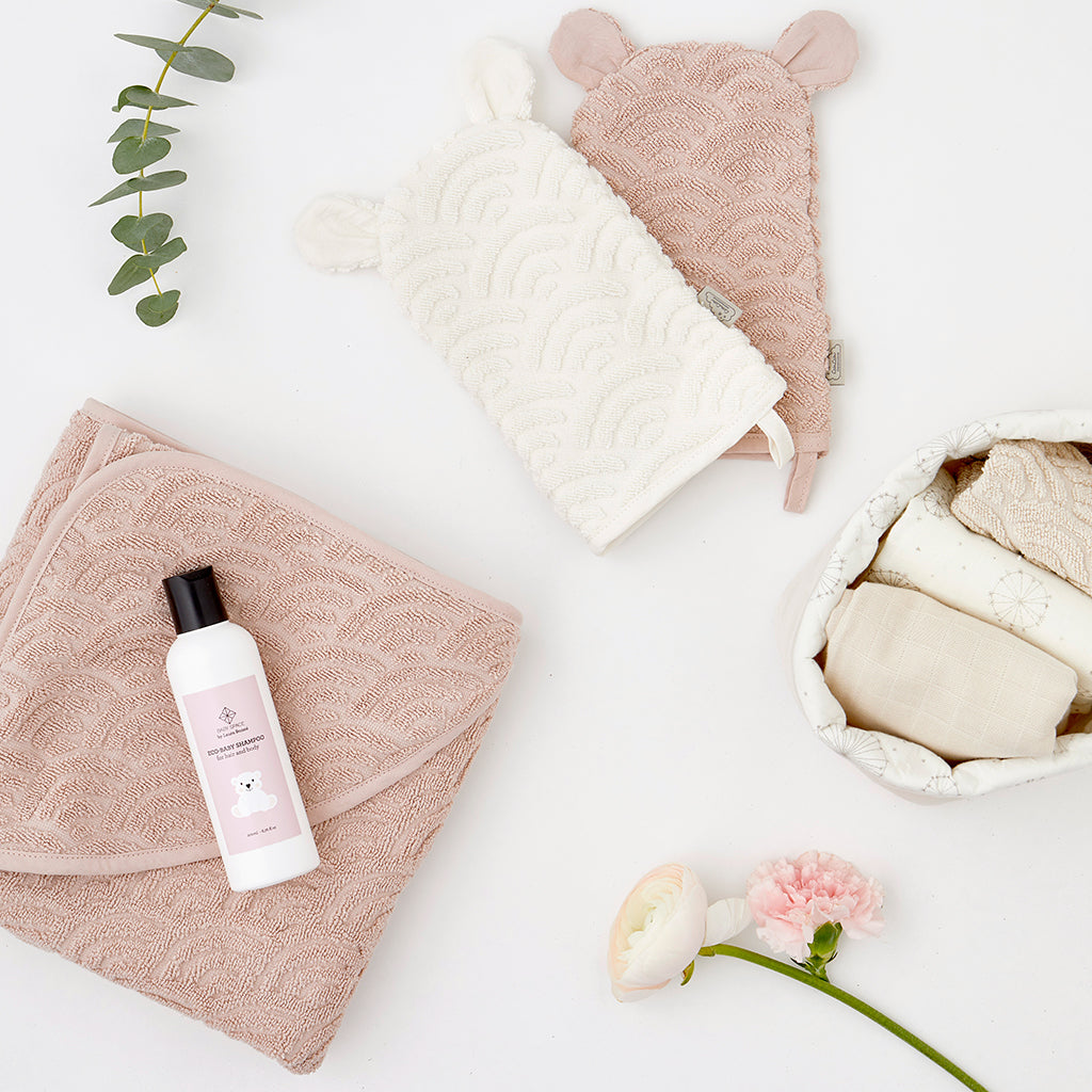 Wash Glove w/ ears - GOTS Off-White