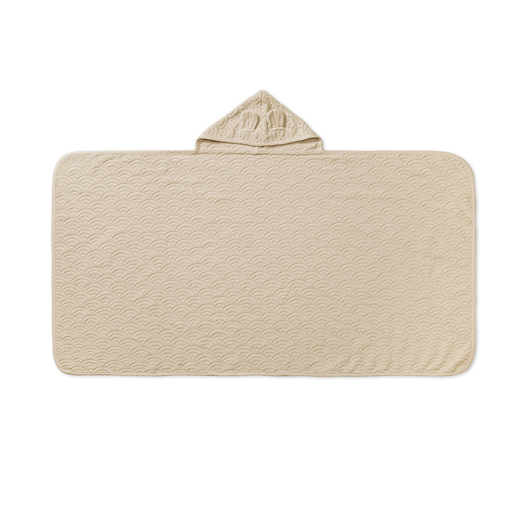 Towel, Junior, Hooded w/ ears - GOTS Almond