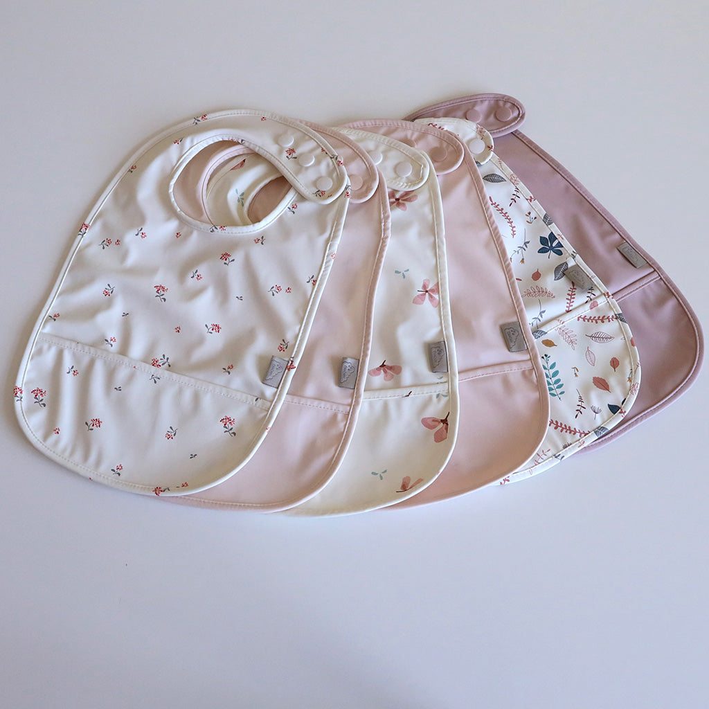 Bib w/ pocket, 2-pack - Ashley