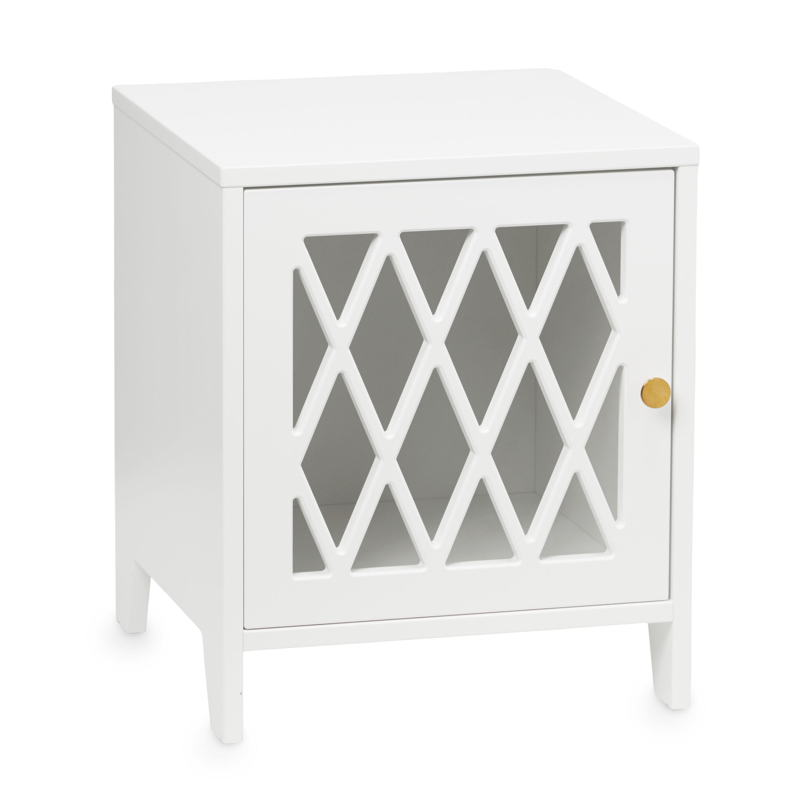 Harlequin Bedside Table - FSC Mix - White