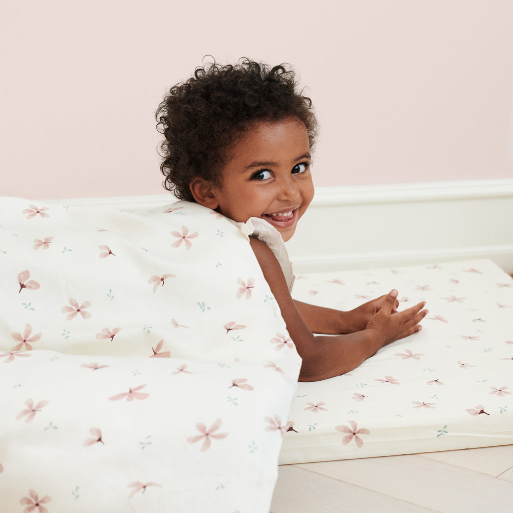 Bedding set, Baby, 70x100cm - GOTS Windflower Creme