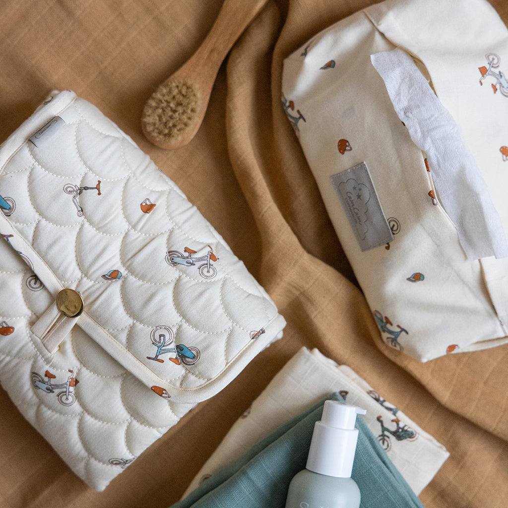 Wet Wipe Cover - GOTS - Bicycles