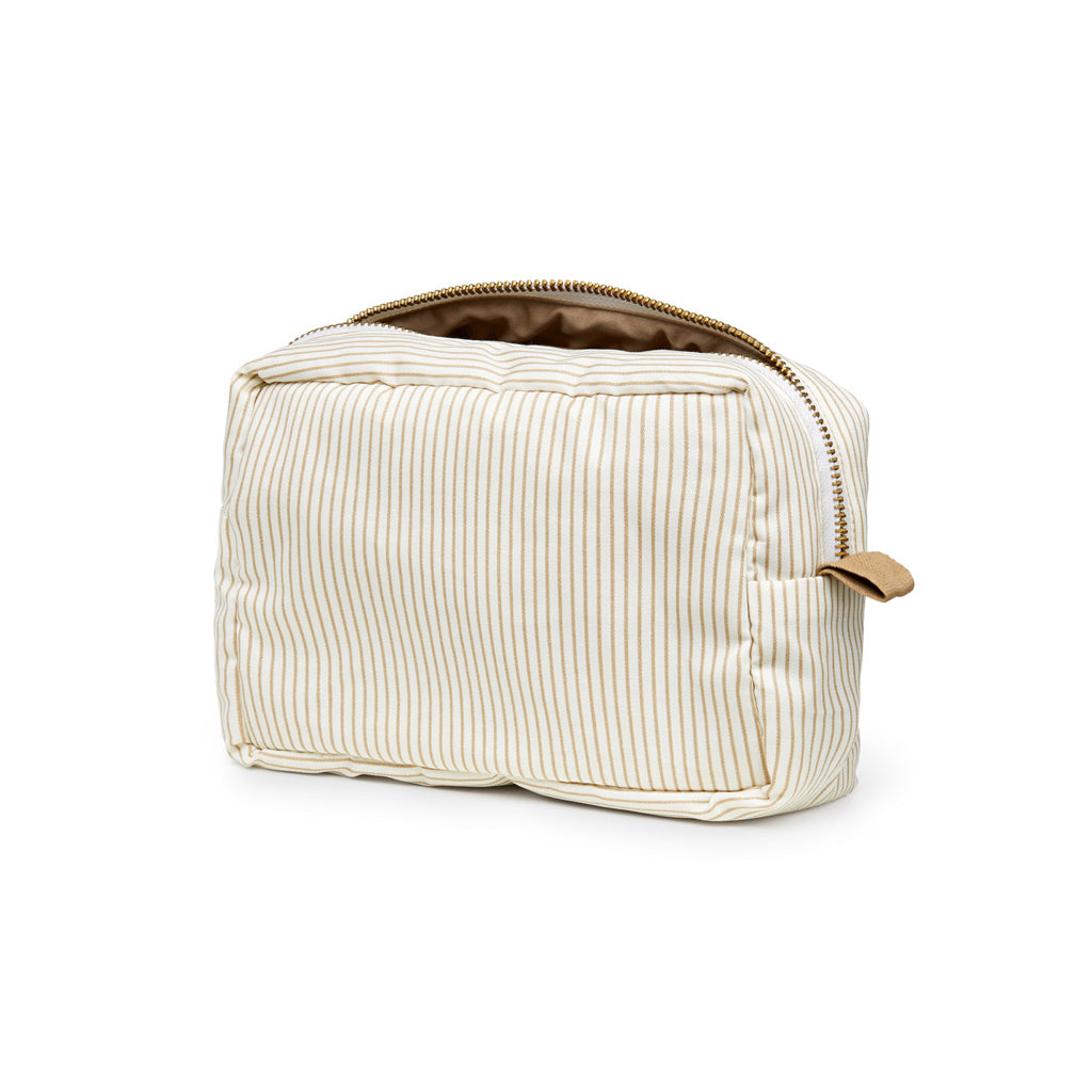 Make Up Bag - OCS Classic Stripes Camel