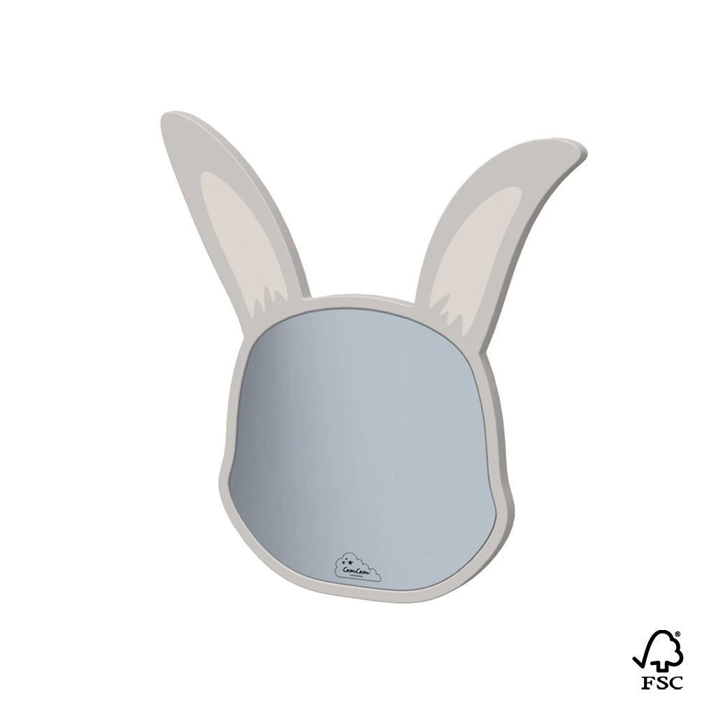 Mirror, Bunny - FSC 100% - Light sand