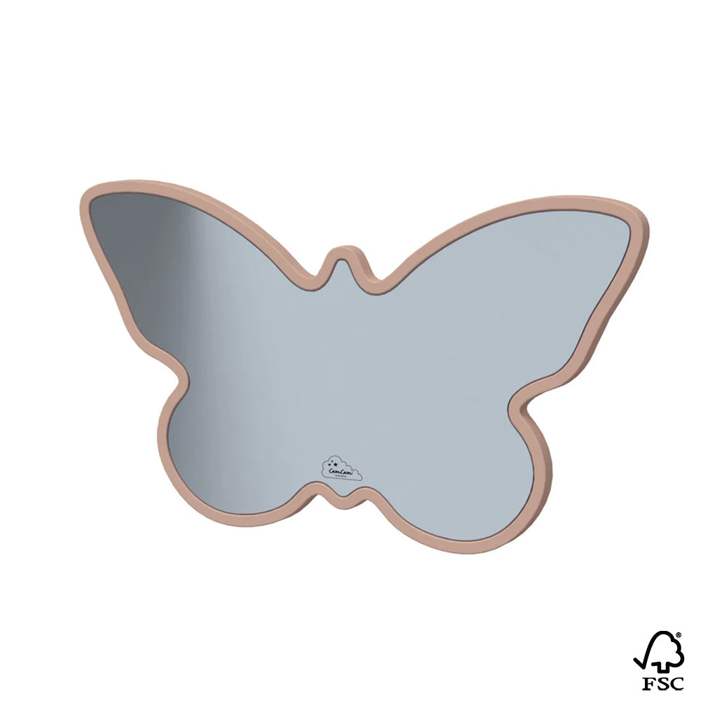 Mirror, Butterfly -FSC 100% - Dusty Rose