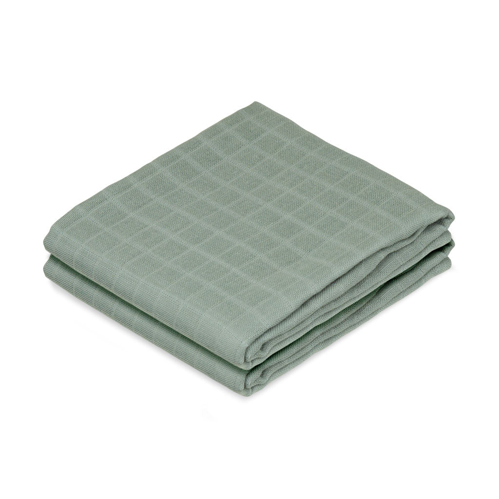 Muslin Cloth, 2-pack - GOTS - Ivy Green