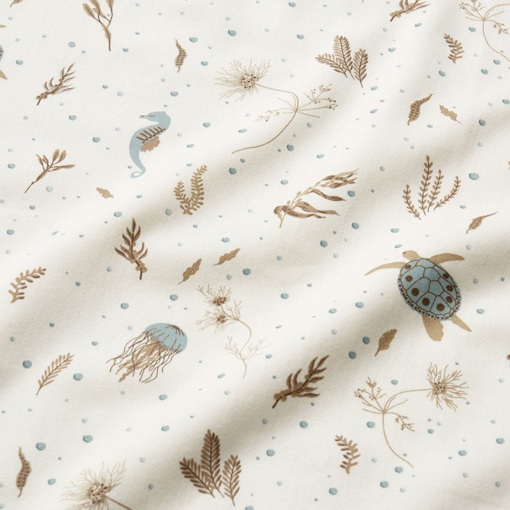 Bedding set, Single, 140x200cm - GOTS Sea Garden