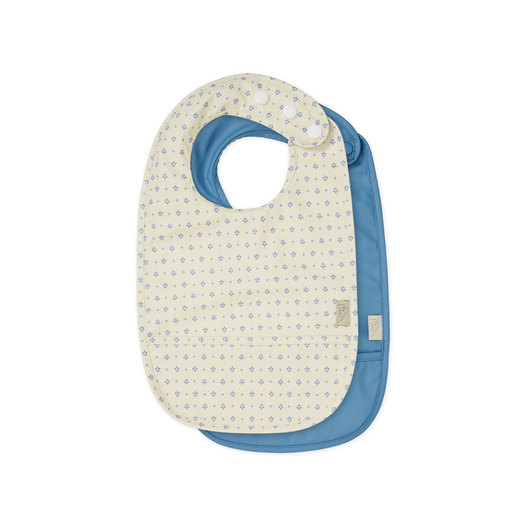 Bib w/ pocket, 2-pack - Capri
