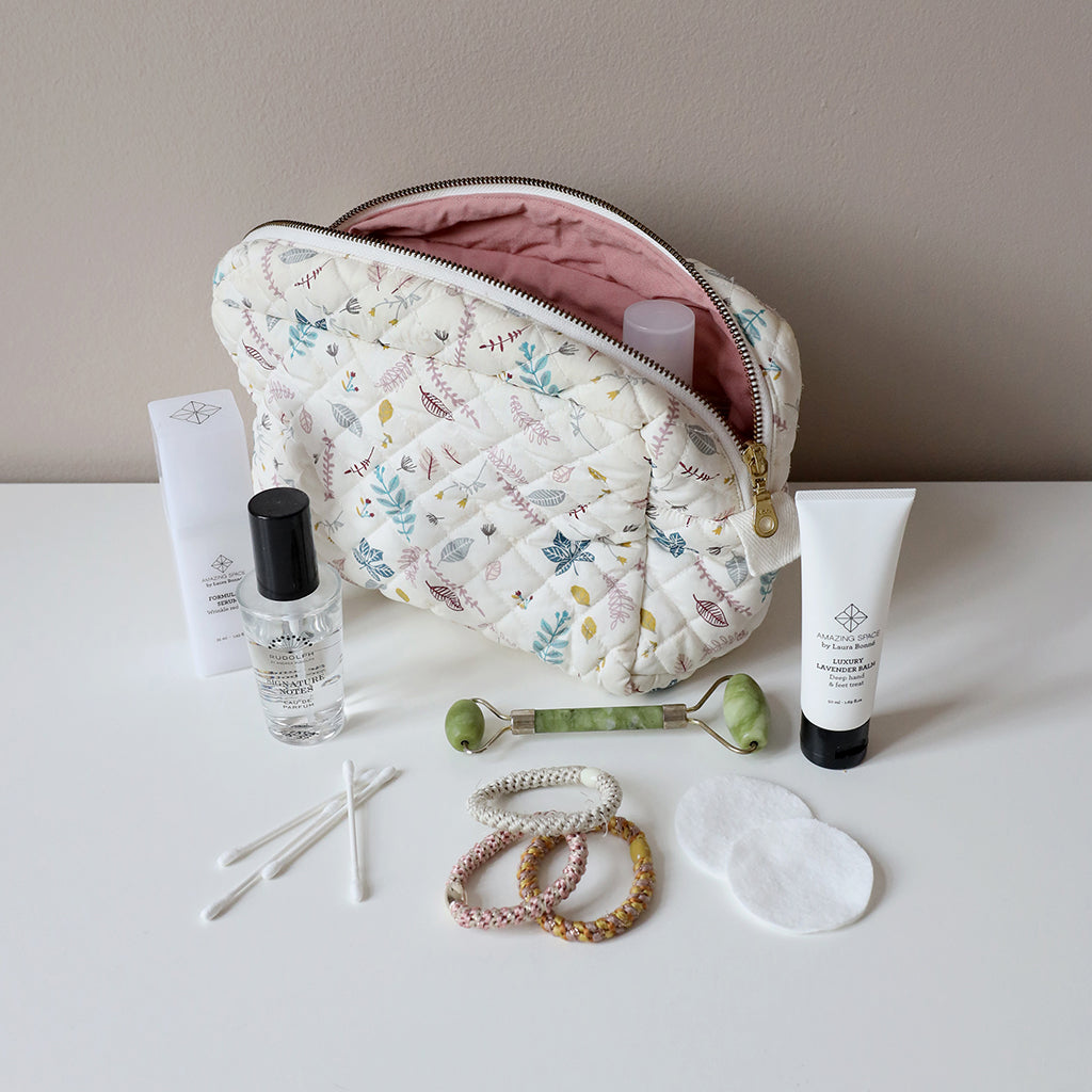 Toiletry bag - OCS Pressed Leaves Rose