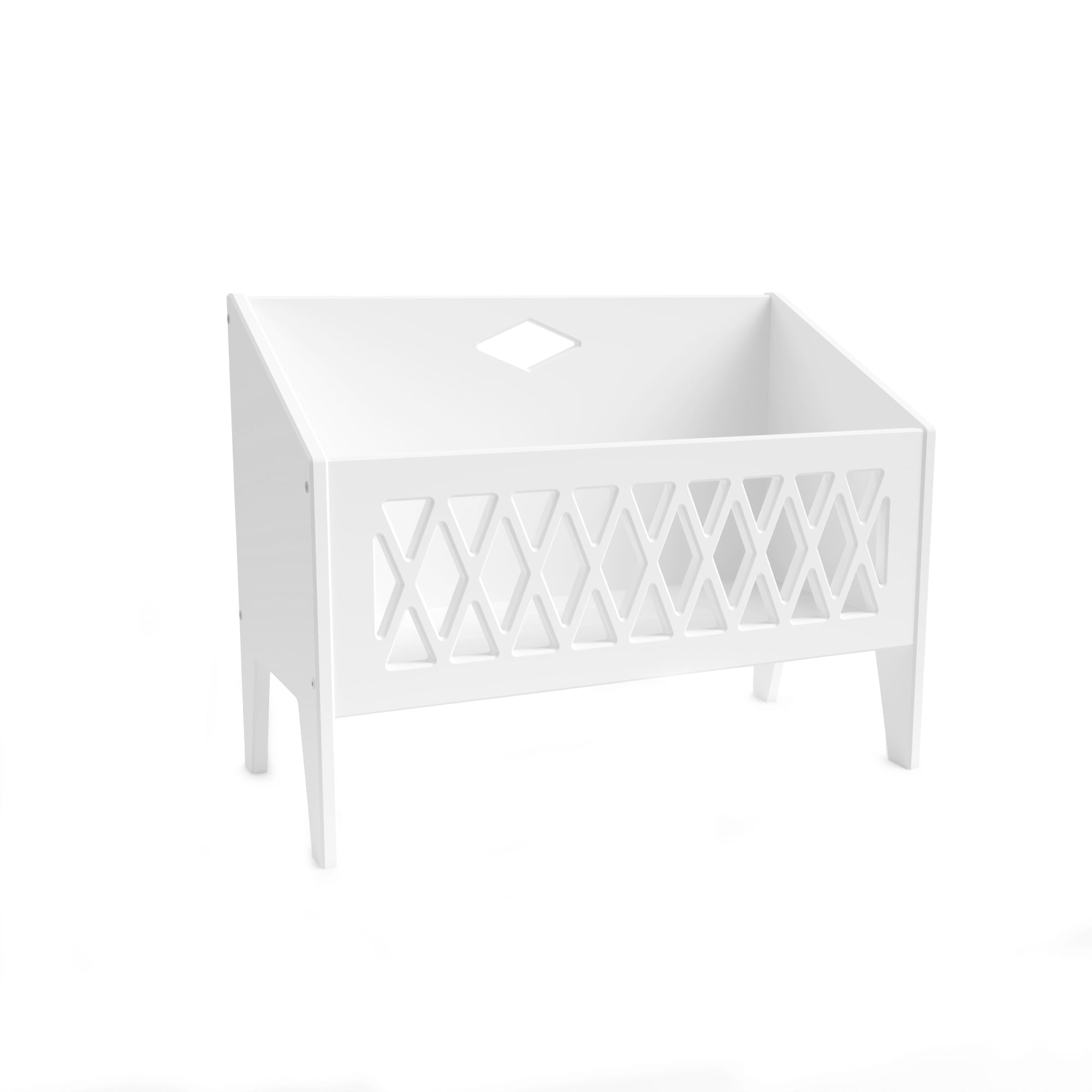 Harlequin Book Bench - White